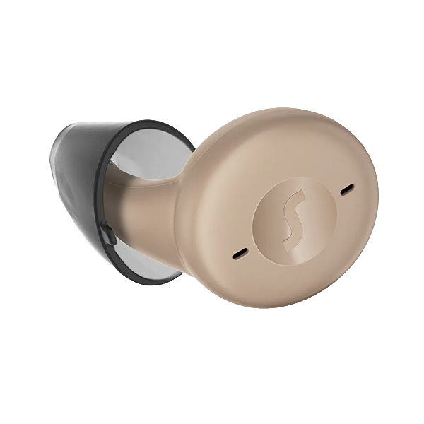 Hearing aid in beige