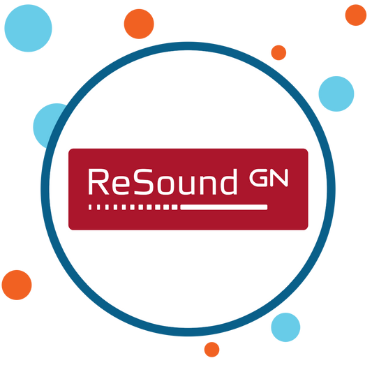 ReSound logo sits on a circle