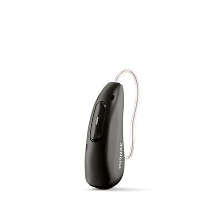 Hearing aid in black velvet