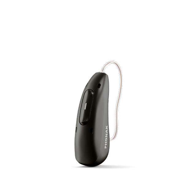 Hearing aid in black velvet