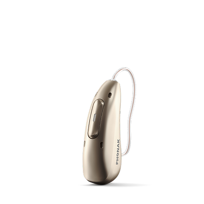 Hearing aid in champagne