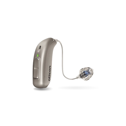 Oticon real hearing aid in chroma beige