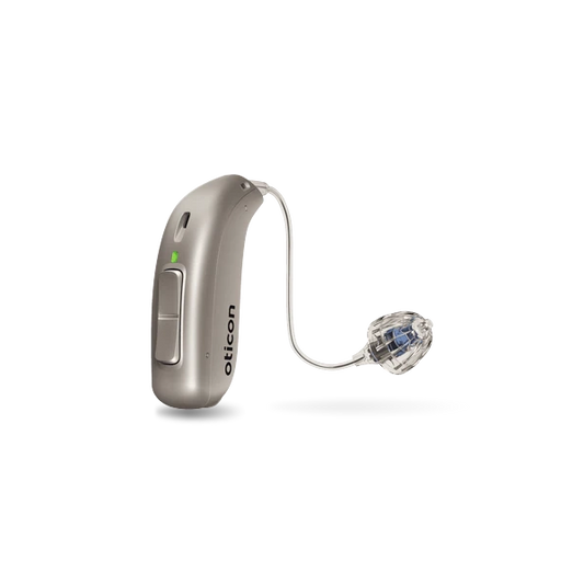 Oticon real hearing aid in chroma beige