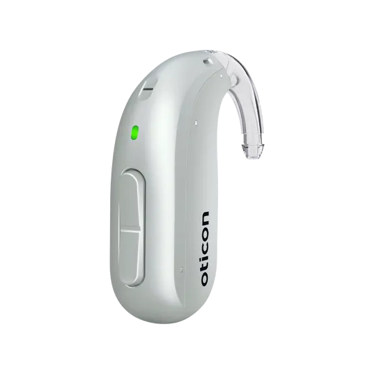 Oticon Intent miniBTE in Silver