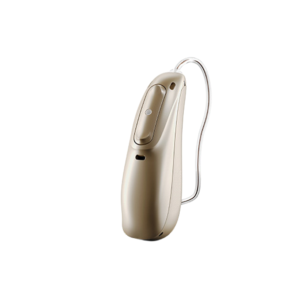 Hearing aid in sand beige