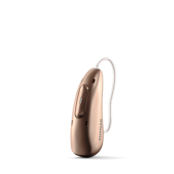 Phonak hearing aid in sandalwood 