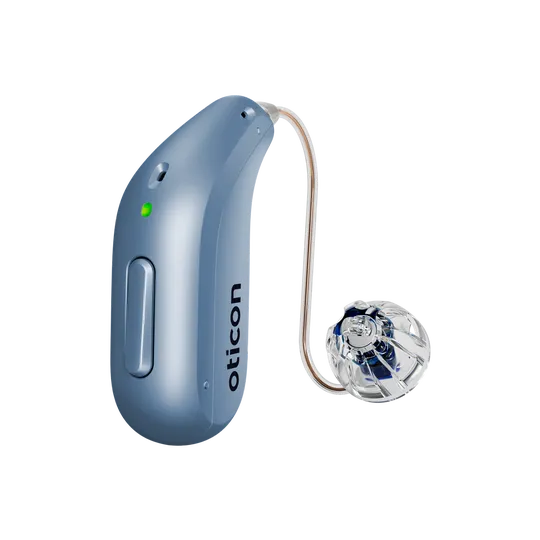  Oticon hearing aid in SkyBlue