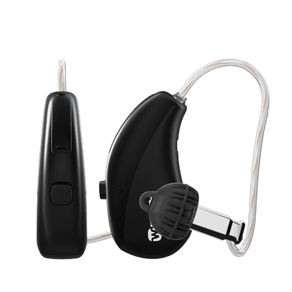 Widex Moment Sheet RIC hearing aid in tech black 