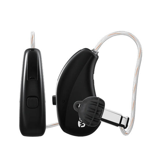 Widex Moment Sheet RIC hearing aid in tech black 