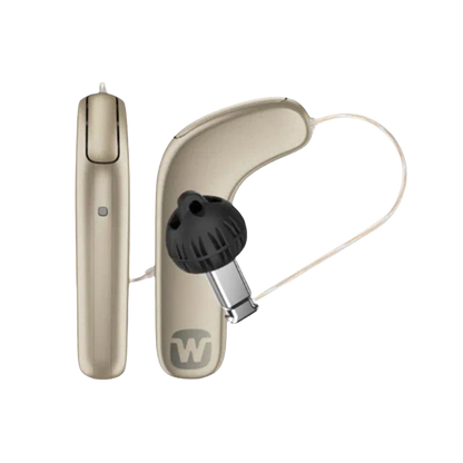 Widex Smart RIC hearing aid in honey blonde