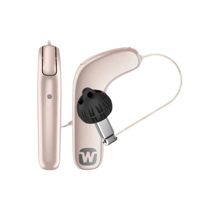 Widex Smart RIC hearing aid in rose gold 