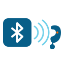 Bluetooth hearing aid icon branded