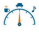 Dashboard scene gauge icon