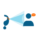 Directional focus speaker icon