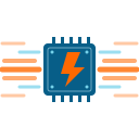 High speed chip icon