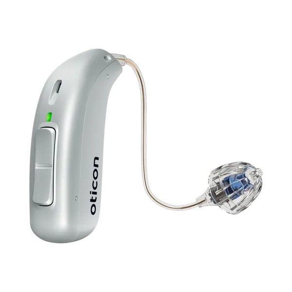miniRITE_R_H1-2023_Left_C044Silver_LEDgreen_Speaker60_OpenBassDome_900x900px_Original-file.webp