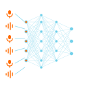 Ml audio dataset network icon