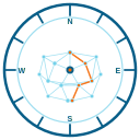Neural compass navigation icon