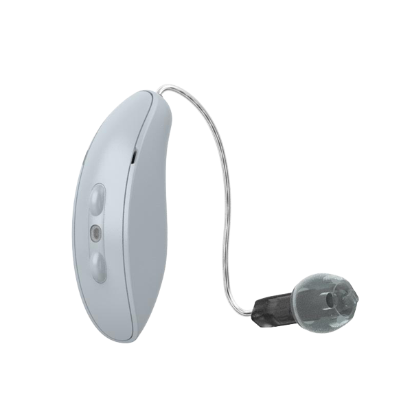 Starkey Omega RIC hearing aids in white