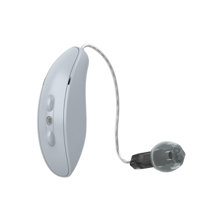 Starkey Omega RIC hearing aids in white