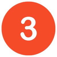 Number 3 inside red circle