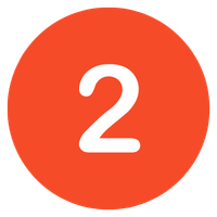 Number 2 inside red circle