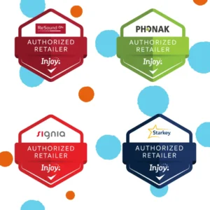 Badges show that Injoy is an authorize retailer of these brands. 