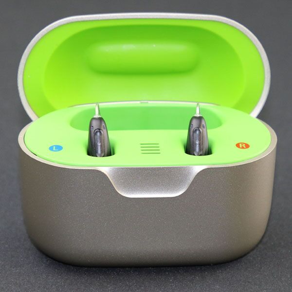 The Security (single) – Phonak Audéo Life Lumity L90 Waterproof Hearing Aids Mockup 5 of hearing pod cases