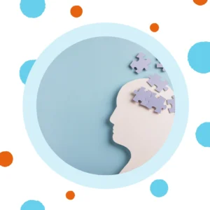 The silhouette of a head shows puzzle pieces missing.