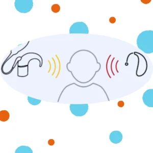 A diagram shows bimodal hearing with a cochlear implant.