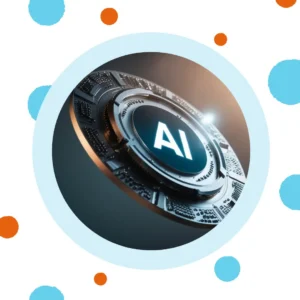 The letters "AI" show on a computer part. 